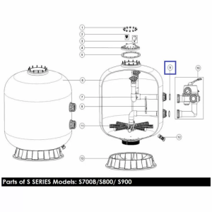 Кільце ущільнювача 02011127 Emaux муфти крана MPV04 (бік. S700-S1200)