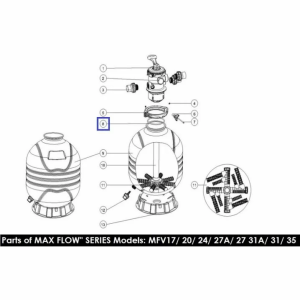 Гумова прокладка під 6-поз кран для фільтра Emaux MFV (2010007)