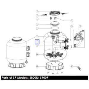 Дифузор фільтра Emaux S800 89011210