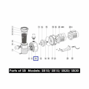 Корпус насоса Emaux SB/SR (89021308)