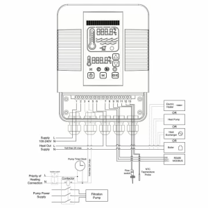 Цифровой контроллер Elecro Heatsmart Plus теплообменника G2\SST + датчик протока и температуры