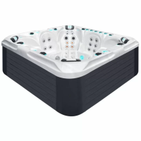 Гидромассажный бассейн Passion Spas Excite Mighty Wave (224x224x91 см), Серебристо-белый