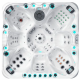 Гидромассажный бассейн Passion Spas Excite Mighty Wave (224x224x91 см), Серебристо-белый