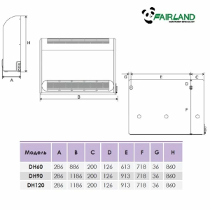 Осушитель воздуха Fairland DH120 (120 л/сутки)