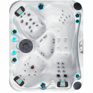 Гідромасажний басейн Passion Spas Happy (213х175х83 см), Сріблясто-білий