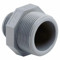 Ниппель переходной ПВХ Hidroten 1002457, НР-НР, d2"- 3/4"