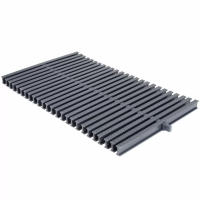 Переливні грати Aquaviva KTG-30 Classic з центральним з'єднанням, 295x25 мм (сіра)