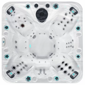 Гидромассажный бассейн Passion Spas Joy (225х225х91 см), Серебристо-белый