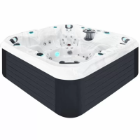 Гидромассажный бассейн Passion Spas Joy (225х225х91 см), Серебристо-белый