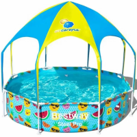 Детский каркасный бассейн Bestway 56432 (244х51 см) с тентом