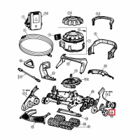 Комплект протекторов для колес робота-пылесоса Hayward AquaVac 600/650. (RCX361404234PK6)