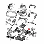 Коробка передач в сборе для пылесоса Hayward AquaVac 600/650 (RCX361117218)