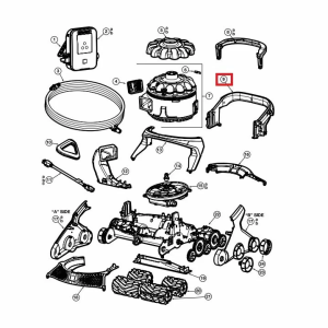 Корпус задньої ручки пилососа Hayward AquaVac 600/650 (RCX36131519237)