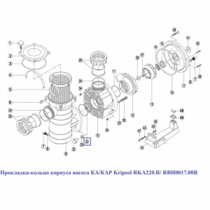 Прокладка-кільце корпусу насоса КА/КАР Kripsol RKA220.R/RBH0017.00R