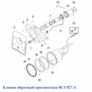 Клапан обратный противотока RCC027.A