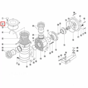 Кришка насоса префільтра KAN (BCP500-1250/BCPG) RPUM0002.07R