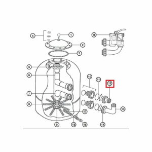 Муфта Hayward NCX2312059 для фільтра NC d500-600