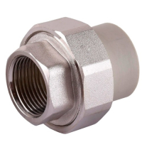 Муфта разборная внутр.резьба (металл) PPR Vsplast 20х1/2''  1017