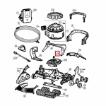 Муфта вала насоса для пылесоса AquaVac 600/650 (RCX361134)