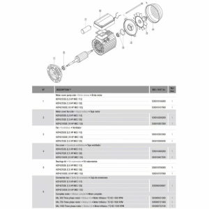 Насос Hayward HCP421003E KAL1000T2 IE3 (380 В, 104 м3/год, 10 HP)