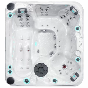 Гідромасажний басейн Passion Spas Pleasure (215х200х91 см), Сріблясто-білий