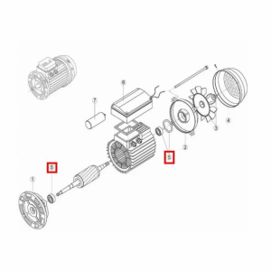 Підшипник Kripsol ел.двигуна NK/OK/CK/KSE/EP/KNG RMOT0005.01R MEC 63