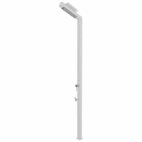 Душ вуличний Aquaviva Quick з LED підсвічуванням та мийкою для ніг, білий Q825/9003-QL