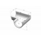 Кут ринви внутрішній 90 ° (RAINWAY 90) коричневий