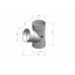 Трійник 67° 75x75 мм (RAINWAY 90) графітовий