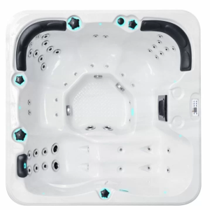 Гідромасажний басейн Passion Spas Refresh (204х204х85 см), Сріблясто-білий
