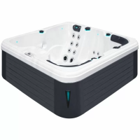 Гидромассажный бассейн Passion Spas Refresh (204х204х85 см), Серебристо-белый