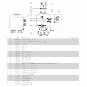 Фильтр Emaux S450 (8 м3/ч, D455)