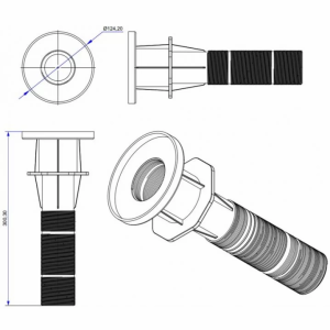 Проход Emaux EM2841 бетон
