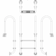 Лестница для бассейна Emaux Muro NMU215-SR (2 ступени), AISI-304