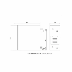 Парогенератор Coasts KSA-90 9 кВт 220В с выносным пультом KS-150