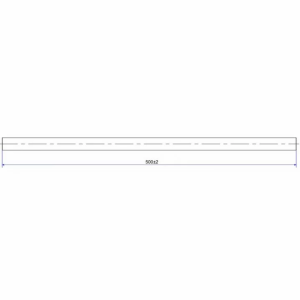 Поручень для бассейна Emaux L050 (50 см), AISI-304