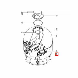 Сепаратор фільтра Kripsol (1шт) (RCFI0008.09R), 640 мм