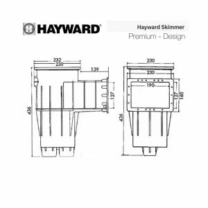Скиммер Hayward 3111 PREMIUM Standart под лайнер