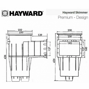 Скиммер Hayward 3110 PREMIUM Standart под бетон