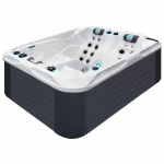 Гидромассажный бассейн Passion Spas Soulmate (213х165х84 см), Серебристо-белый