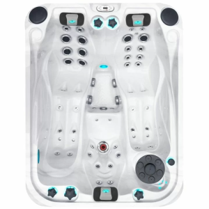 Гідромасажний басейн Passion Spas Soulmate (213х165х84 см), Сріблясто-білий