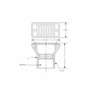 Форсунка для перелива Hayward SP1019 (60.3 мм)