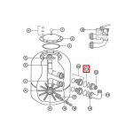 Уплотнительное кольцо NCX12046 для соединительной муфты клапана Hayward