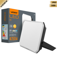 LED прожектор F3 50Вт, 5000K, 220В Black. VIDEX