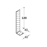 Кутник асиметричний 120х40х40(уп-25шт) (ШТРИХКОД UA)(толщ. 2,00 мм)