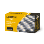 LED гірлянда LEBRON штора водоспад 2х2м, 192LED, біла, IP20