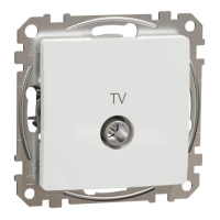 Розетка 1-а TV внутр. кінцева "Sedna Design" Білий