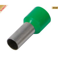 Ізольований Наконечник втулковий 4,0мм² зелений (100шт), e.terminal.stand.e4009.green. ЕНЕКСТ