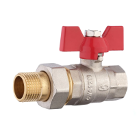 Кран кульовий прямий з американкою SOLOMON 1/2" ПОСИЛЕНИЙ 1042