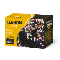 LED гірлянда LEBRON лінійна 20м, 200LED, мульти колір, IP20